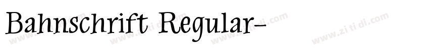 Bahnschrift Regular字体转换